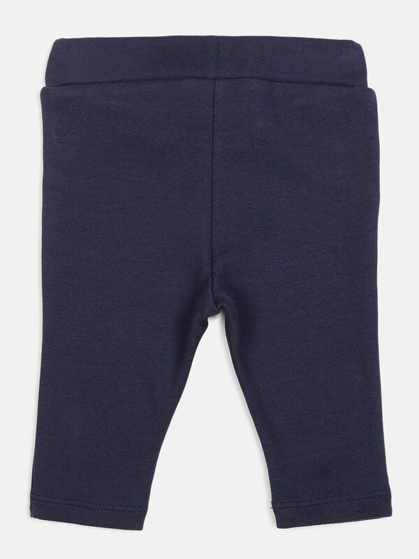 Knitted Long Trousers -Navy image number 1